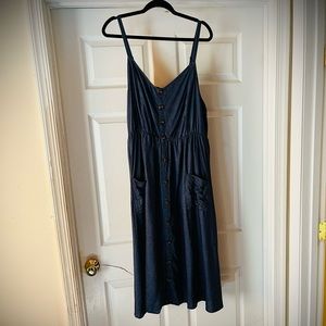 Torrid Denim Button Front Midi Dress.